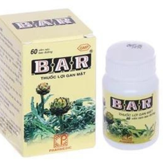 Bar hỗ trợ bệnh lý về gan, nhuận tràng lọ 60 viên