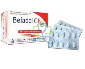 Befadol CF điều trị các triệu chứng cảm hộp 100 viên