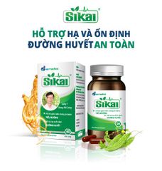 Viên Uống Hỗ Trợ Hạ Và Ổn Định Đường Huyết Sikai hộp 60 viên