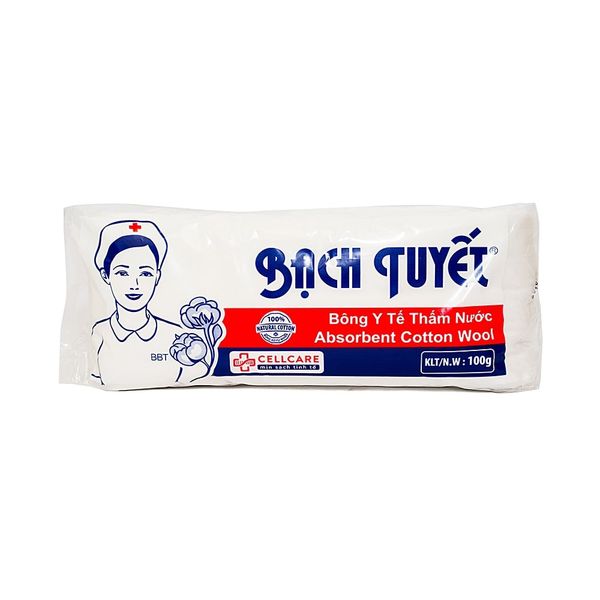 Bông cuộn thấm nước y tế Bạch Tuyết 25g