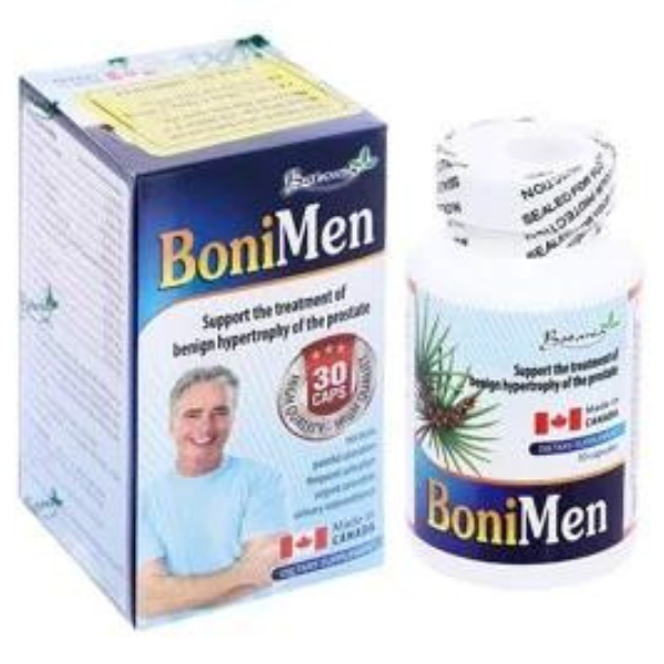Boni Men giúp giảm phì đại lành tính tuyến tiền liệt hộp 30 viên