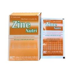Zine nutri 3/2  bổ sung kẽm, trị rối loạn tiêu hóa hộp 20 gói