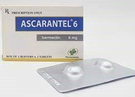 Thuốc trị giun sán Ascarantel 6mg hộp 4 viên
