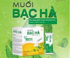 Muối bạc hà hộp  rửa mũi, rửa tai, súc miệng, giúp diệt vi khuẩn 20 gói