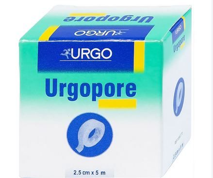 Urgopore băng keo giấy 2.5 x 5cm hộp 1 cuộn