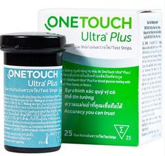 Que thử đường huyết Onetouch Ultra Plus LifeScan (25 que)