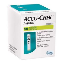 Que thử đường huyết Accu-Chek Instant hỗ trợ theo dõi đường huyết tại nhà hộp 50 que