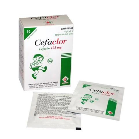 Cefaclor 125mg DMC hộp 10 gói