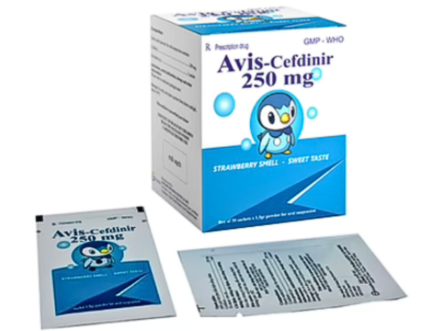 Cefdinir 250 mg Avis hộp 30 gói