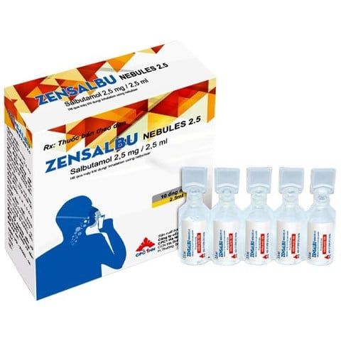 Zensalbu nebules 2.5mg hộp 10 ống 2.5ml