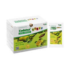 Siro Codatux hỗ trợ giảm ho, đau rát họng hộp 30 gói x 5ml