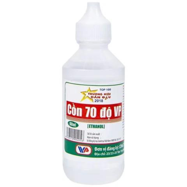 Cồn 90 độ xanh,trắng Vĩnh Phúc 60ml