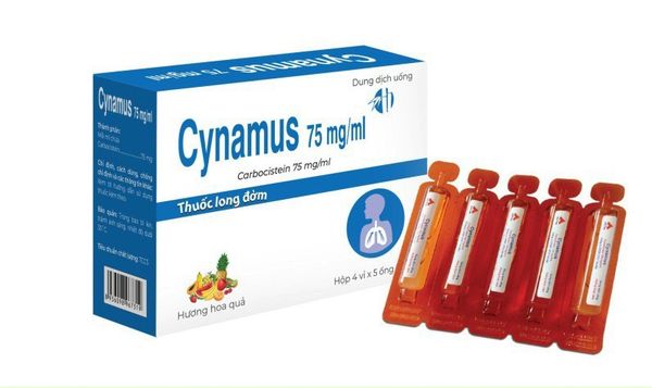 Cynamus dung dịch uống bổ phế, long đàm hộp 20 ống