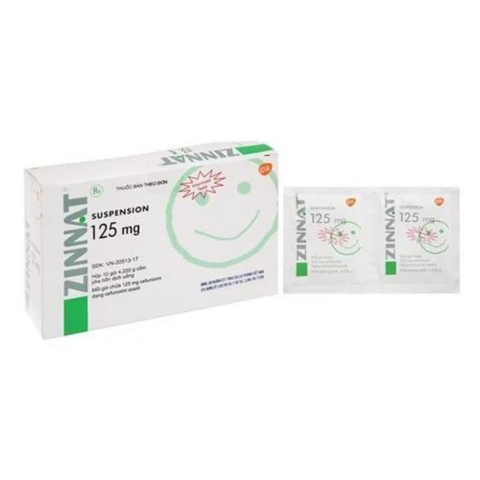 Zinnat 125mg hộp 10 gói
