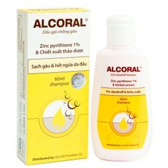 Alcoral anti-dandruff shampoo 60ml hộp 1 chai