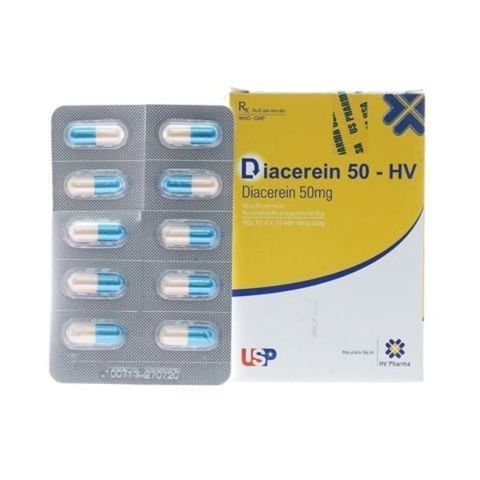 Diacerein 50mg HV hộp 100 viên