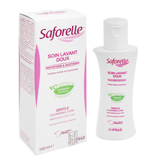 Dung dịch vệ sinh phụ nữ Saforelle cho da nhạy cảm, giảm nấm ngứa chai 100ml