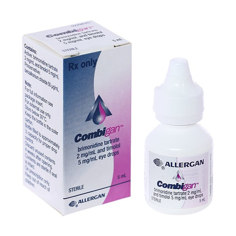 Dung dịch nhỏ mắt Combigan trị tăng nhãn áp lọ 5ml