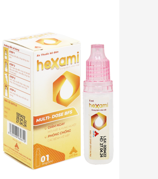Dung dịch nhỏ mắt Hexami chai 5ml
