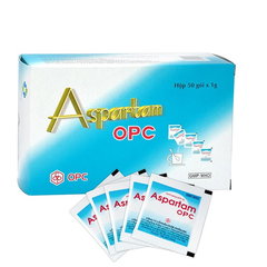 Đường Aspartam Opc hộp 50 gói