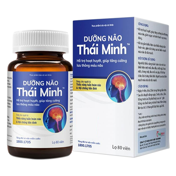 Dưỡng não Thái Minh lọ 80 viên