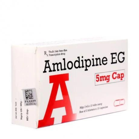 Amlodipine eg 5mg pymepharco hộp 30 viên