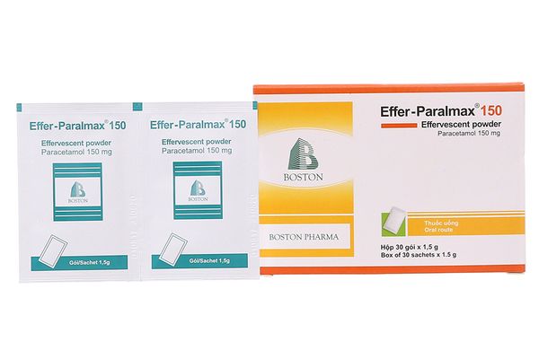Effer-Paralmax 150mg hộp 30 gói