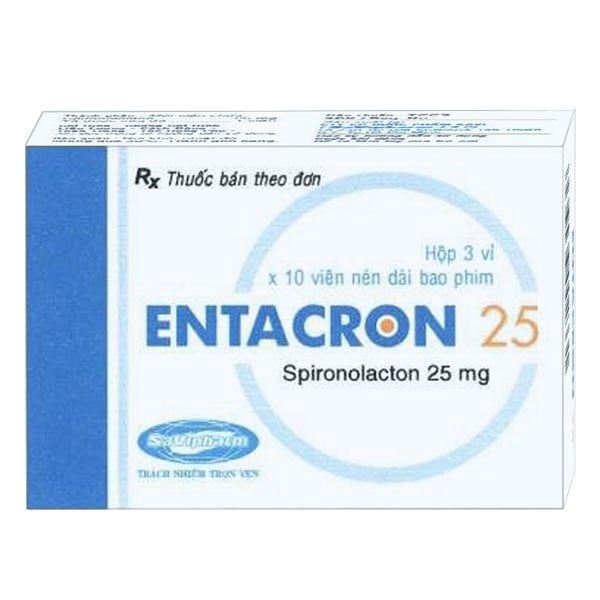Entacron 25mg hộp 30 viên