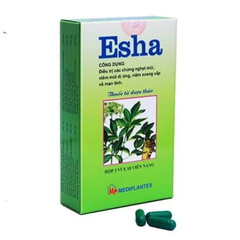 Esha hỗ trợ nghẹt mũi, viêm mũi, viêm xoang hộp 30 viên