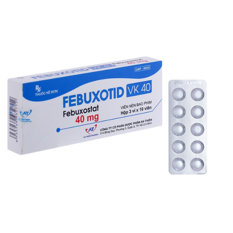 Febuxotid 40mg hộp 30 viên