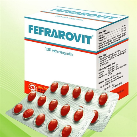 Fefrarovit pv hộp 100 viên