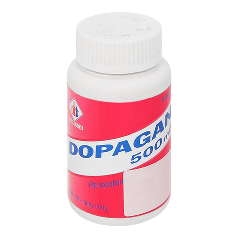 Dopagan 500mg giảm đau, hạ sốt chai 100 viên