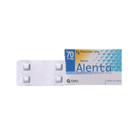 Alenta 70mg trị loãng xương (1 vỉ x 4 viên)