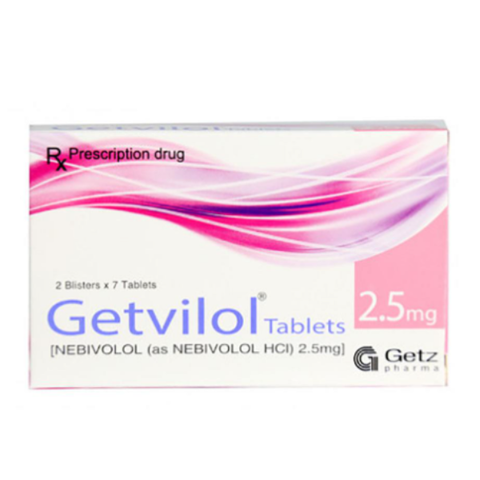 Getvilol 2.5mg hộp 14 viên
