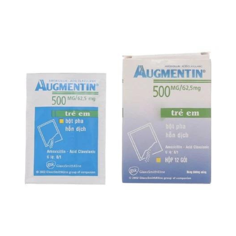 Augmentin 500mg/62.5mg hộp 12 gói