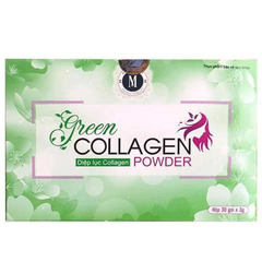 Dung dịch uống đẹp da Green Collagen Powder hộp 30 gói x 3g