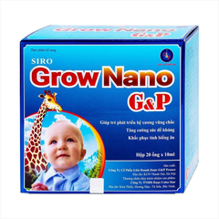 Siro grow nano G&P bổ sung Calcium và nhiều Vitamin hộp 20 ống