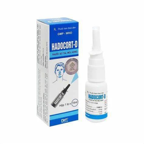 Hadocort-d hộp 1 lọ 15 ml