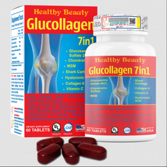 HB Glucollagen 7 in 1  Viên uống hỗ trợ xương khớp chai 60 viên
