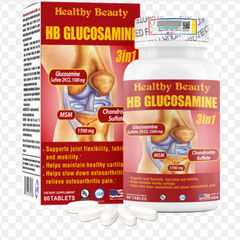 HB Glucosamine 3in1 Giúp Làm Chậm Sự Thoái Hóa Khớp & Giảm Triệu Chứng Viêm Khớp hộp 60 viên
