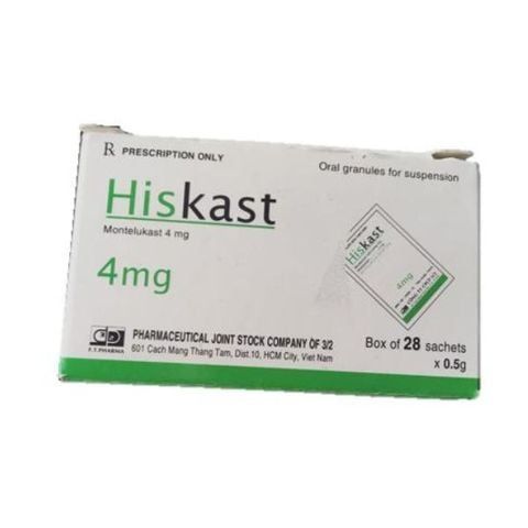 Hiskast 4mg hộp 28 gói