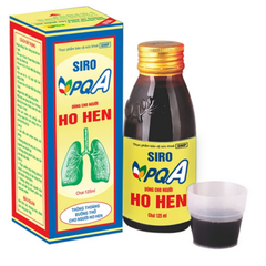 Siro PQA Ho Hen Hỗ trợ giải cảm hàn, thông phế, chỉ khái, bình suyễn hộp 1 chai 125ml