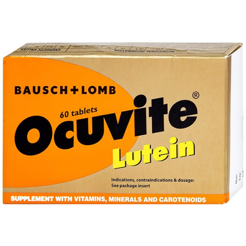 Ocuvite Lutein bổ mắt, ngừa thoái hóa hoàng điểm hộp 60 viên