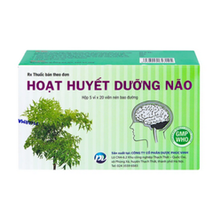 Hoạt huyết dưỡng não tăng cường tuần hoàn máu não cải thiện trí nhớ Phúc Vinh hộp 100 viên