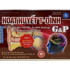 Hoạt huyết T-Đình G&P hỗ trợ tuần hoàn máu não hộp 30 viên