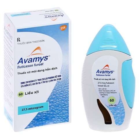 Hỗn dịch xịt mũi Avamys trị viêm mũi dị ứng chai 60 liều xịt
