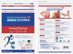 Miếng dán giảm đau Aikido ECOPAS hộp 4 túi x 5 miếng