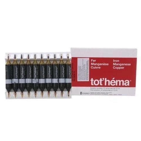 Dung dịch uống Tot'héma trị thiếu máu, thiếu sắt (20 ống x 10ml)