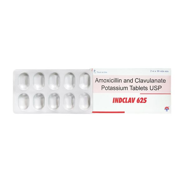 Indclav 625mg hộp 10 viên