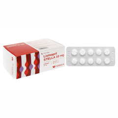 Lisinopril 10mg Stada hộp 100 viên